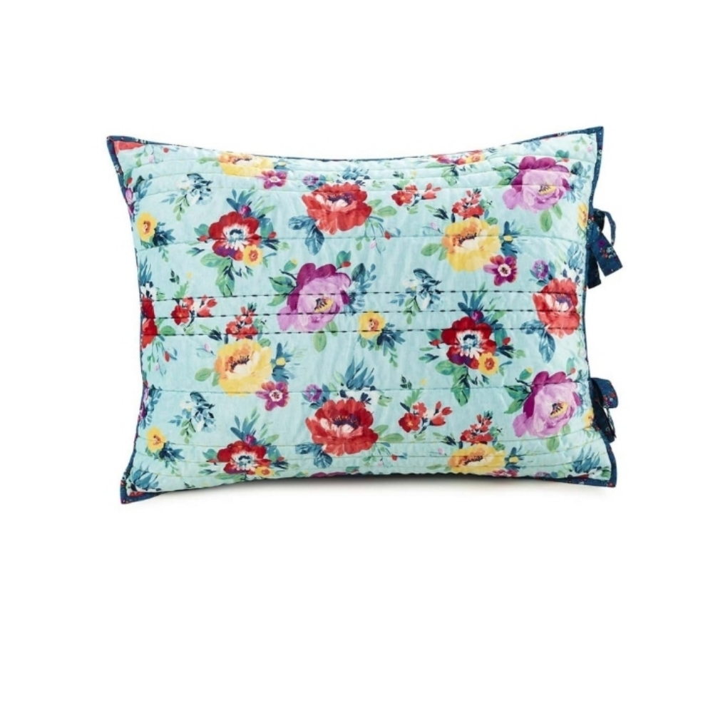 The Pioneer Woman Sweet Romance Blossoms 2-Piece Poly Velvet King Sham Set